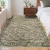 Garvee Washable Rug 8×10 Area Rugs for Living Room Vintage Non Slip Throw Rugs Distressed Large Rugs for Bedroom Low Pile Soft Non Shedding Stain Resistant Carpet for Dining Room 8’x10′ Black(Disitressed|green)