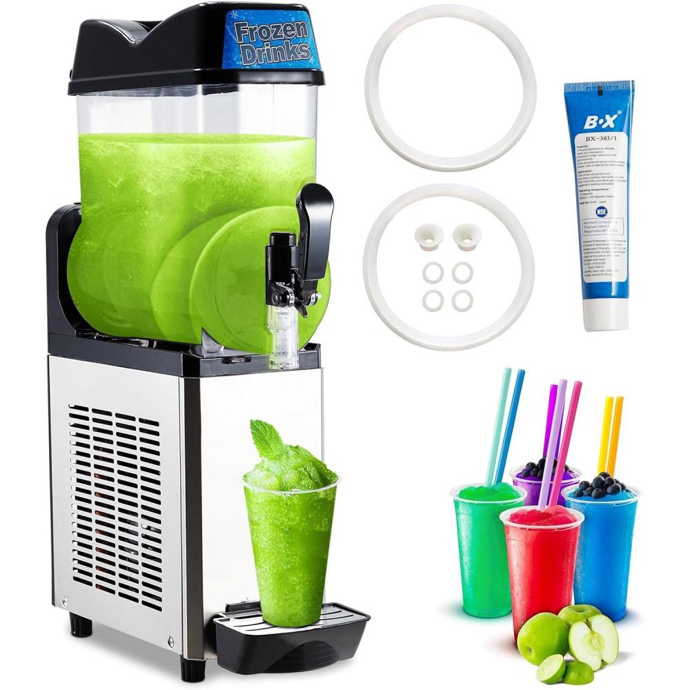 image:image12 L Commercial Slushy Machine One Tank 32 gal Margarita Machine 430W Frozen Drink Machine FoodGrade PC Tanks amp Stainless Steel Ideal for Restaurants Bars Pool Parties