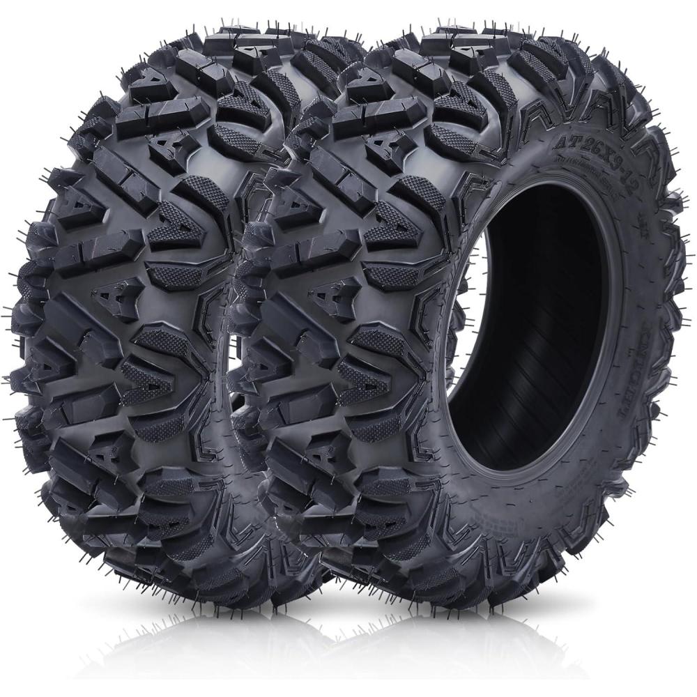 image:imageGARVEE Set of 2 ATVUTV AllTerrain Tires 26x912 Front 6PR TubelessAT26x1112 6PR