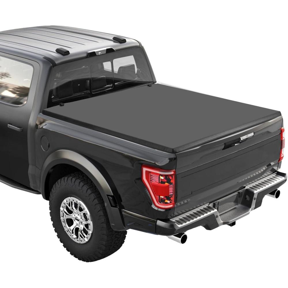 image:imageGARVEE Soft QuadFold Truck Bed Tonneau Cover for 20152023 Ford F150 Styleside 65 ft Bed20152023 F150