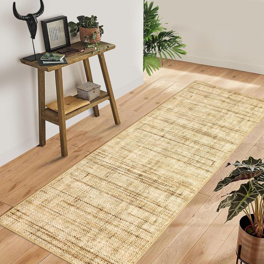 image:imageGarvee Area Rug 5x7 Machine Washable Rugs Non Slip Low Pile Abstract Print Modern Carpet Stain Resistant Non Shedding Accent Rugs for Living Room Bedroom Dining Room RedNeutrallinen
