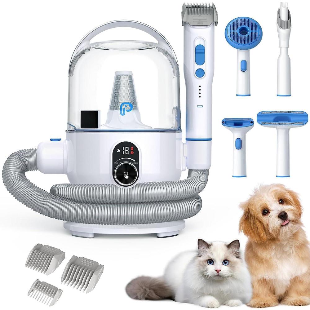 image:imageGarvee Pet Grooming Vacuum Suction 99 Pet Hair Dog Grooming kit with 2 L Large Dust Cup Low Noise Dog Hair Remover for Shedding Grooming with 5 Grooming Tools 134 Kpa Super Suction