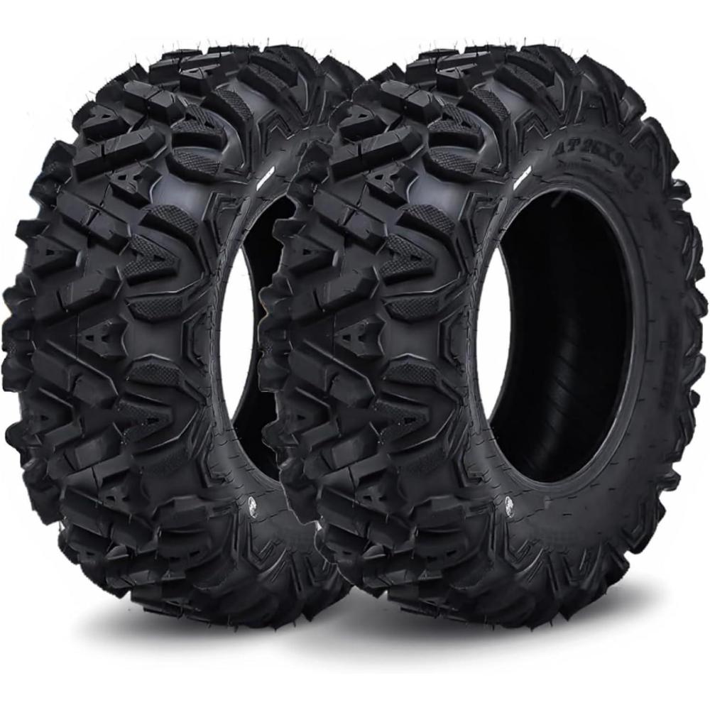 image:imageGarvee Set of 2 ATV Tires 25x8x12 25x812 ATV Tires 6PR Tubeless All Terrain ATVUTV OffRoad TireTread Pattern 1 KNIGHT
