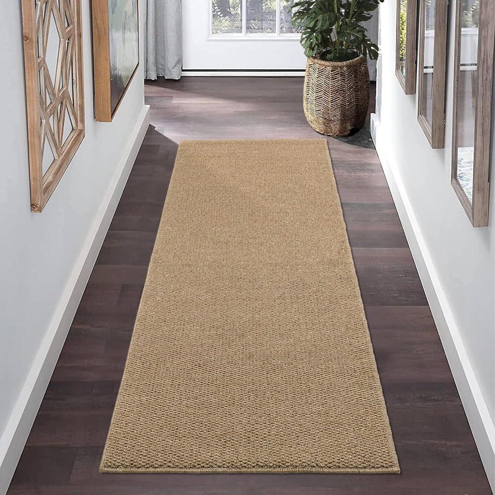 image:imageGarvee Solid Washable Rugs 5x7 Area Rugs for Living Room Bedroom Ultra Soft Modern Abstract Carpet Non Slip amp NonShedding Low Pile Neutral Solid Rugs Floor Mats for Home Decor BeigeSolidbrown