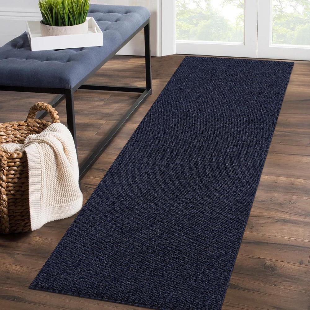 image:imageGarvee Solid Washable Rugs 5x7 Area Rugs for Living Room Bedroom Ultra Soft Modern Abstract Carpet Non Slip amp NonShedding Low Pile Neutral Solid Rugs Floor Mats for Home Decor BeigeSolidnavy Blue