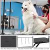 47 in Electric Dog Grooming Table, Heavy Duty, Height Adjustable Professional Pet Grooming Table w/Leveling Wheels, Dog Grooming Arm, Anti Slip Tabletop & Tool Organizer/Dog Grooming Station, Black