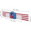 48 in x 8 in Bull Float Magnesium Concrete Float, Round End Concrete Float Tool with Flexible Bracket