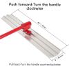 48 in x 8 in Bull Float Magnesium Concrete Float, Round End Concrete Float Tool with Flexible Bracket
