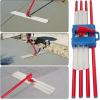 48 in x 8 in Bull Float Magnesium Concrete Float, Round End Concrete Float Tool with Flexible Bracket