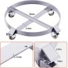 55 gal Drum Dolly,Heavy Duty 1000 LBS Load Capacity, Barrel Dolly Cart Drum Caddy, Non Tipping Hand Truck Dollies with Steel Frame 4 Swivel Casters Wheel, for Warehouse Drum Handling (4 pcs)(1 Pcs)
