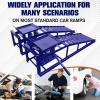 Car Truck Service Ramps,Portable Car Ramps for Oil Changes,2 Pack 12000 LBS (5 T) Capatity Car Lifts for Home Garage,Vehicle Auto Garage Repair.Lift Height Adjust 9.8 in-15 in (Red)(Blue 5T)