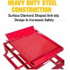 Car Truck Service Ramps,Portable Car Ramps for Oil Changes,2 Pack 12000 LBS (5 T) Capatity Car Lifts for Home Garage,Vehicle Auto Garage Repair.Lift Height Adjust 9.8 in-15 in (Red)(Red)