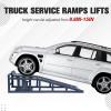 Car Truck Service Ramps,Portable Car Ramps for Oil Changes,2 Pack 12000 LBS (5 T) Capatity Car Lifts for Home Garage,Vehicle Auto Garage Repair.Lift Height Adjust 9.8 in-15 in (Red)(Gray 5T)