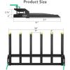 Clamp on Debris Forks to 60 in Bucket, Heavy Duty Clamp-On Pallet Fork 4000 LBS Capacity Attachments Fit for Loader Bucket Skidsteer Tractor