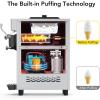 Commercial Ice Cream Machine 1200W, 4.7-5.8 gal/H Soft Serve Machine, Countertop Soft Serve Ice Cream Yogurt Machine with 7 L Hoppers &1.8 L Cylinders for Party Restaurant Snack Bar