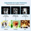 Commercial Ice Maker Machine 160 LBS/24H, Under-Counter Ice Machine, 60 Ice Cube with 44 LBS Ice Storage Capacity, Freestanding Ice Maker