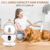 Dog Grooming Vacuum Kit, GARVEE 11Kpa Suction Power Pet Hair Vacuum for Shedding Grooming with 2 L Large Capacity Hair Storage, 5 Professional Pet Grooming Tools for Dogs Cats