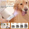Dog Grooming Vacuum Kit, GARVEE 11Kpa Suction Power Pet Hair Vacuum for Shedding Grooming with 2 L Large Capacity Hair Storage, 5 Professional Pet Grooming Tools for Dogs Cats