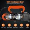 Electric Hydraulic Rebar Cutter, 1350W 110V, Cutting up to 7/8 in #7 4-22 mm Rebar, Steel, with Blades, Cutting Speed 3.5-4.0S, Concrete Construction Tools Heavy Duty (1350W RC-22)