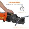Electric Hydraulic Rebar Cutter, 900W 110V Cutting up to 5/8 Inch #5 4-16mm Rebar, Steel, with Blades, Cutting Speed 3S, Concrete Construction Tools Heavy Duty (900W RC-16)