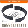Fire Pit Ring 2.5 mm Steel Heavy Duty Firepit Cooking Ring Large Fire Pit Insert Round, Above/In Ground Fire Pit, for Camping Garden Backyard, 36 in x 42 in x 10 in(32″D x 32″W x 7.8″H)