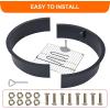 Fire Pit Ring 2.5 mm Steel Heavy Duty Firepit Cooking Ring Large Fire Pit Insert Round, Above/In Ground Fire Pit, for Camping Garden Backyard, 36 in x 42 in x 10 in(36″D x 36″W x 7.8″H)