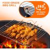 Fire Pit Ring 2.5 mm Steel Heavy Duty Firepit Cooking Ring Large Fire Pit Insert Round, Above/In Ground Fire Pit, for Camping Garden Backyard, 36 in x 42 in x 10 in(32″D x 32″W x 7.8″H)