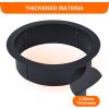 Fire Pit Ring 2.5 mm Steel Heavy Duty Firepit Cooking Ring Large Fire Pit Insert Round, Above/In Ground Fire Pit, for Camping Garden Backyard, 36 in x 42 in x 10 in(30″D x 36″W x 10″H)