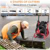 GARVEE Drain Cleaner Machine 100 ft x 3/8 in, Professional Electric Drain Auger Fits 1 in to 4 in (2.5 cm to 10cm) Pipes, Portable Electric Drain Snake with 6 Cutters and Pair of Gloves(Length 100 Ft + Diameter 3/8 Inch)