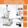 GARVEE Electric Bone Saw Machine, 750W Meat Saw for Butchering, 0.39～6.7 Inches Cutting Thickness with 6 Saw Blades, Meat Bandsaw Butchering with Workbench Width of 19.68 x 17.32 Inches(750 W)