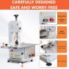 GARVEE Electric Bone Saw Machine, 750W Meat Saw for Butchering, 0.39～6.7 Inches Cutting Thickness with 6 Saw Blades, Meat Bandsaw Butchering with Workbench Width of 19.68 x 17.32 Inches(550 W)