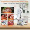 GARVEE Electric Bone Saw Machine, 750W Meat Saw for Butchering, 0.39～6.7 Inches Cutting Thickness with 6 Saw Blades, Meat Bandsaw Butchering with Workbench Width of 19.68 x 17.32 Inches(550 W)