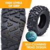 GARVEE Set of 2 ATV/UTV All-Terrain Tires 26×9-12 Front, 6PR, Tubeless(AT26x11-12 6PR)