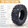 GARVEE Set of 2 ATV/UTV All-Terrain Tires 26×9-12 Front, 6PR, Tubeless(AT26x9-12 6PR)