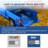 GARVEE Soft Tri-Fold Truck Bed Covers, Tri-Fold Truck Bed Tonneau Cover Compatible with 2014-2019 Chevy Silverado/GMC Sierra 1500 New Body Style, Fleetside 5.8 ft Bed(5’8″ (68″) Tri-Fold Bed)