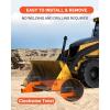 Garvee 2 in Clamp on Trailer Hitch Receiver for Tractor Bucket Ball Mount Adapter Compatible with Deere Bobcat, Orange