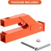 Garvee 2 in Clamp on Trailer Hitch Receiver for Tractor Bucket Ball Mount Adapter Compatible with Deere Bobcat, Orange
