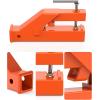 Garvee 2 in Clamp on Trailer Hitch Receiver for Tractor Bucket Ball Mount Adapter Compatible with Deere Bobcat, Orange