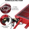 Garvee 20 Gallon Oil Drain Pan Oil Drain Tank with 12V Electric Pump, 76L Low Profile Oil Drain Pan, Oil Change Pan with T Foldable Hand and Wheels, 8FT Hose Oil Drain Cart for Car, SUV, Trucks(Electric Pump – New)