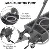 Garvee 20 Gallon Oil Drain Pan Oil Drain Tank with 12V Electric Pump, 76L Low Profile Oil Drain Pan, Oil Change Pan with T Foldable Hand and Wheels, 8FT Hose Oil Drain Cart for Car, SUV, Trucks(Hand Pump-Black)
