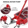 Garvee 20 Gallon Oil Drain Pan Oil Drain Tank with 12V Electric Pump, 76L Low Profile Oil Drain Pan, Oil Change Pan with T Foldable Hand and Wheels, 8FT Hose Oil Drain Cart for Car, SUV, Trucks(Hand Pump)