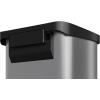 Garvee 21 gal / 80 L Stainless Steel Trash Can with Lid, Large Garbage Can for Kitchen, Rustproof Step-on Kitchen Metal Trash Bin with Liner Rim, Rear Handle, Soft Close Plastic Lid, Silver