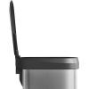 Garvee 21 gal / 80 L Stainless Steel Trash Can with Lid, Large Garbage Can for Kitchen, Rustproof Step-on Kitchen Metal Trash Bin with Liner Rim, Rear Handle, Soft Close Plastic Lid, Silver