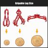 Garvee 28 in Log Lifting Tongs, Log Grabber, Skidding Log Lifting Tongs Timber, Heavy Dut Solid Steel Swivel Dragging Steel Tongs Log Lifting Lumber Skidding Tongs Logging Grabber(4 Claw)(28 in-4 Claw)