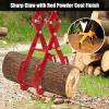 Garvee 28 in Log Lifting Tongs, Log Grabber, Skidding Log Lifting Tongs Timber, Heavy Dut Solid Steel Swivel Dragging Steel Tongs Log Lifting Lumber Skidding Tongs Logging Grabber(4 Claw)(28 in-4 Claw)