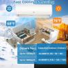 Garvee 3 Zone 28000 BTU(9K + 9K + 9K) Mini Split AC/Heating System, 20 SEER2 Tri Zone Ductless Split Air Conditioner with Pre-Charged Condenser, Not Include Copper Tube Line Set, 208-230V(3 Head-9000BTU×3)