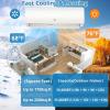 Garvee 3 Zone 28000 BTU(9K + 9K + 9K) Mini Split AC/Heating System, 20 SEER2 Tri Zone Ductless Split Air Conditioner with Pre-Charged Condenser, Not Include Copper Tube Line Set, 208-230V(4 Head-9KBTU×3 + 12KBTU×1)