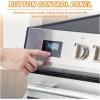 Garvee 30 in Electric Range 5 Cu.Ft. Capacity with 4 Burners Glass Cooktop, Convection Oven, 6 Cooking Functions, Stainless Steel Freestanding Electric Range Oven with Front Control, Silver(30 inches)