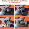 Garvee 3000W Electric Hydraulic Rebar Bender, Electric Rebar Bender up to 1.3 in, 1/4 in-1 in Rebar Bending, Angle 0-180 Degrees, for Bending Steel Rope, Convenient Foot Pedal Switch