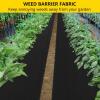 Garvee 4 ft x100 ft Weed Barrier Landscape Fabric, Premium Non-Woven 1.8 oz Ground Cover Weed Block Gardening Mat, Easy Setup & Superior Weed Control, for Erosion Control, Weed Block, Ground Cover(4ft x 250ft)